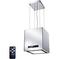 CIARRA CBCS4820 Campana Extractora Isla 40cm 550 m³-h 100W - Control Táctil y Remoto - Función de Temporización…